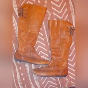 Ladies Born Leather Boots Size 8.5